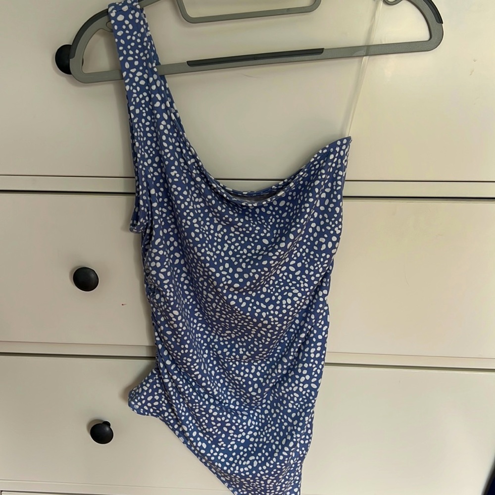 South moon under Le Lis collection blue and white body suit